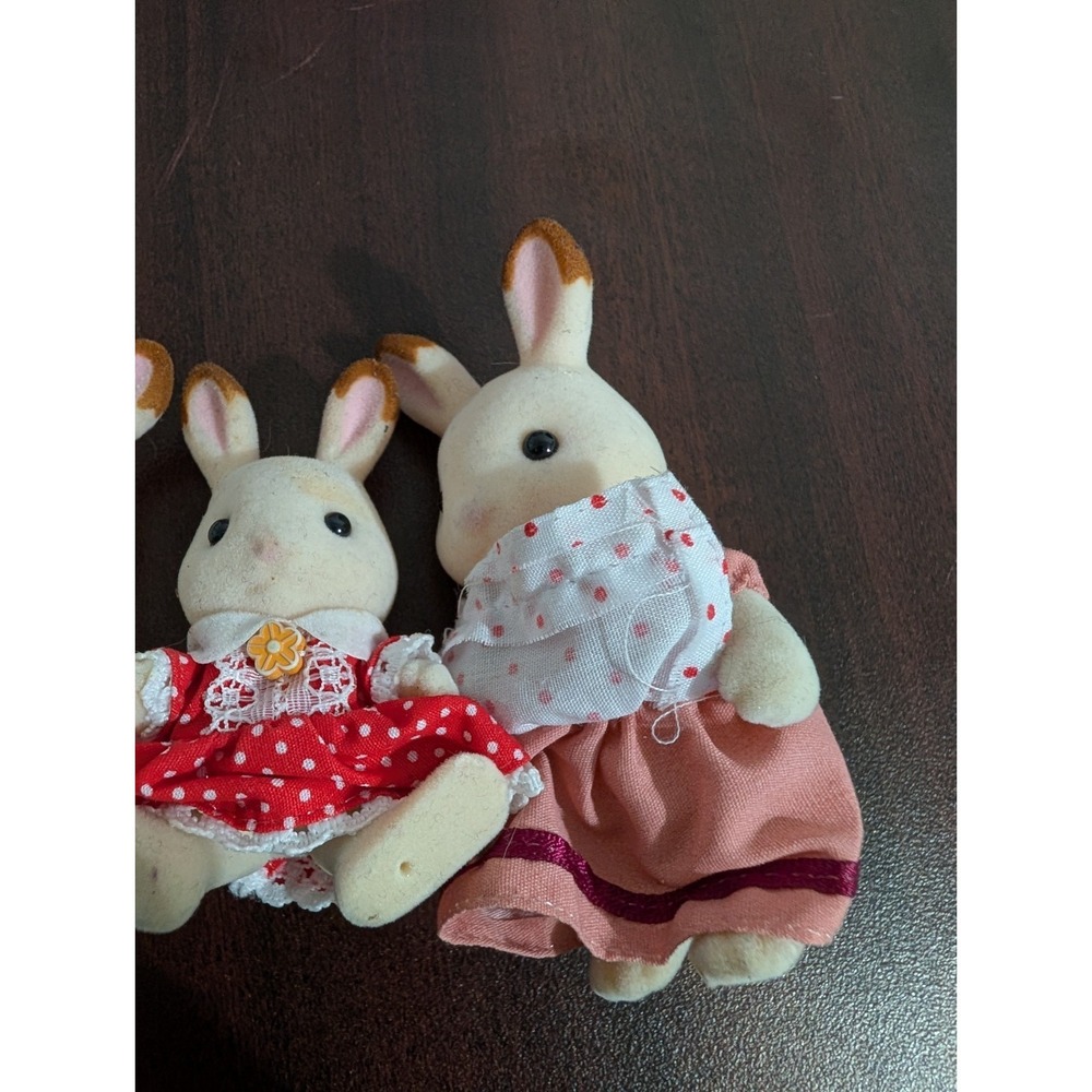 Calico Critters Sylvanian Families Hopscotch Chocolate Rabbit Family Of 4